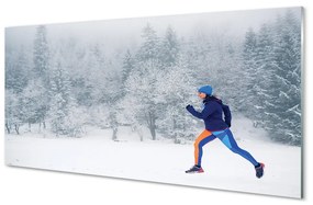 Akrilkép Forest téli hó férfi 100x50 cm
