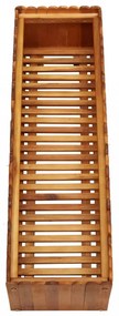 tömör akácfa kerti magaságyás 100 x 30 x 25 cm