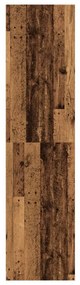 antik fa színű szerelt fa ruhásszekrény 30 x 50 x 200 cm