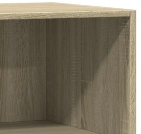 sonoma tölgy színű szerelt fa ruhásszekrény 77 x 48 x 102 cm