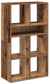 könyvszekrény antik fa 66x31x112 cm szerelt fa