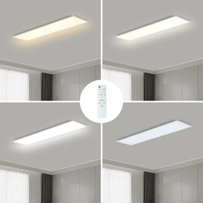 Brilagi - LED Dimmelhető lámpa SLIMFRAME LED/58W/230V 120x30 cm fehér + távirányító