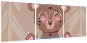 Kép - Mackó csíkos pólóban (órával) (90x30 cm)