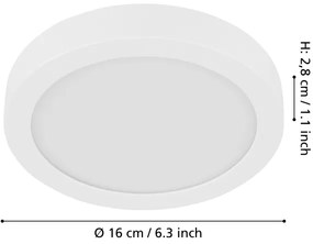 Eglo 900582 - FUEVA dimmelhető LED mennyezeti lámpatest LED/11W/230V fehér