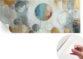 Fotótapéta Öntapadós Design Divatos Geometrikus kerekek 250x104 cm