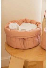 Világos rózsaszín textil gyerek tárolódoboz szett 2 db-os ø 30x20 cm Bambie Vintage Nude – Lorena Canals