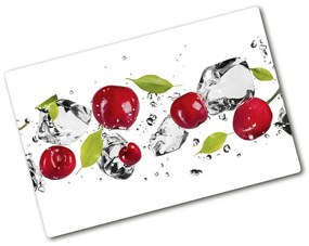 Edzett üveg vágódeszka Cseresznye és víz pl-ko-80x52-f-52519175