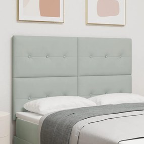 LED Fejtámlavilágítás Szürke 72 cm Bársonyos