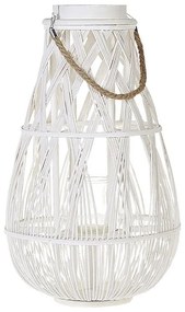 Idilli Fehér Bambusz Lámpás 56 cm TONGA Beliani