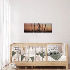 Kép - A növény sziluettje (órával) (90x30 cm)