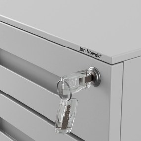 ATE fém irodai tároló 390 x 600 x 500 mm, szürke