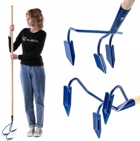 Kézi Kultivátor Kerti Talajlazító 170 cm Föld Erős Karmok