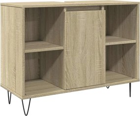 vidaXL sonoma tölgy színű szerelt fa mosdószekrény 80 x 33 x 60 cm