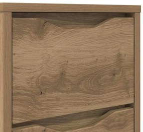 vidaXL Éjjeliszekrények 2 pcs Artisan tölgy 30,5 x 30 x 43 cm Faanyag