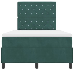 Boxspring Ágy Matrac Khosz Zöld Kicsi Dupla Bársony