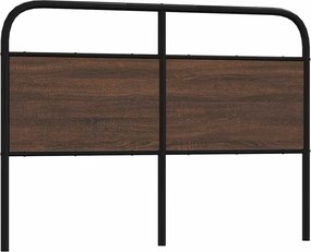 vidaXL barna tölgy színű acél és szerelt fa csere fejtámla 135 cm