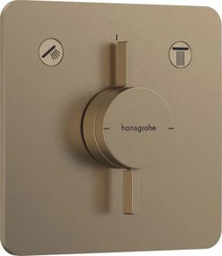 Hansgrohe DuoTurn Q zuhany és fürdő csaptelep vakolat alatti rész nélkül csiszolt bronz 75414140