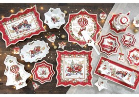 Karácsonyi porcelán desszertes tányér Christmas Memories