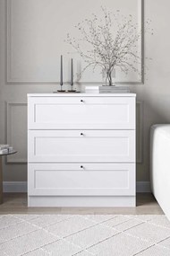Terra komód, fehér, 75 cm