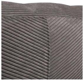 Világosszürke kordbársony babzsákfotel Sofa Tube – SLOWDOWN