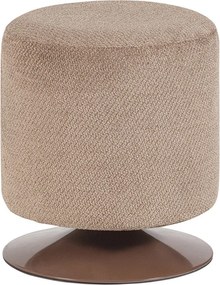 Világosbarna buklé puff Islen – WOOOD