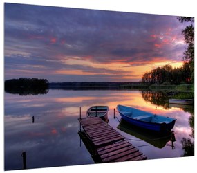 Romantikus tájkép tóval (70x50 cm)