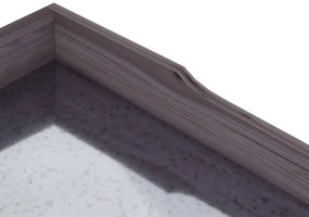 szürke tömör fenyőfa növénytartó asztal polcokkal 78x38x82,5 cm