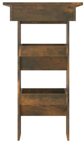 Füstös tölgy színű fatermék fali bárasztal 102 x 45 x 103,5 cm