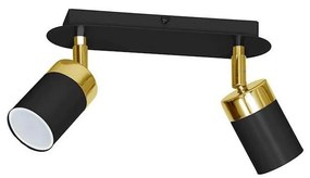JOKER spotlámpa 2xGU10/25W/230V fekete/arany