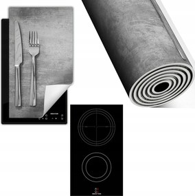Indukciós Védőszőnyeg Konyhapultra 30x52 szürke Pala