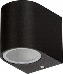 Homlokzati lámpa Kerti fali lámpa 1x GU10 Fekete O