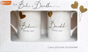 2 Db-os Bögre Szett Elegáns Ajándék Szett Nagymama Napjára Q 989