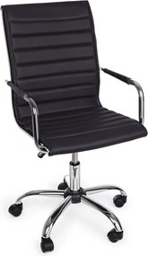 Fekete bőrutánzat irodai szék Perth – Yes Everyday