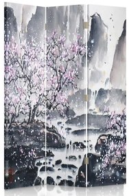 Gario Paraván Cseresznyevirág a vízesés mellett Méret: 110 x 170 cm, Kivitelezés: Klasszikus paraván