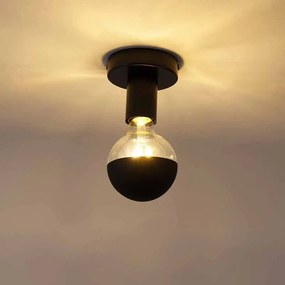 Design mennyezeti lámpa fekete G95 reflektorral, fekete - Facile