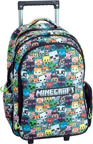 Minecraft Chibi gurulós iskolatáska, táska 46 cm