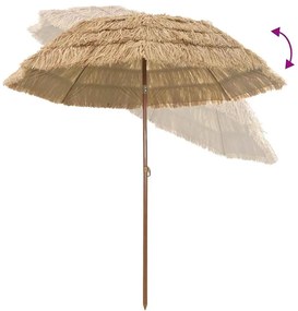 Tengerparti napernyő Barna Ø 206 x 209.5 cm Acél