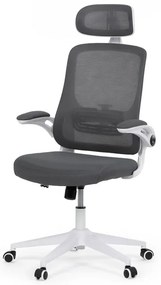 Irodai forgószék hintamechanikával, szürke hálós háttámlával. KA-Q843 GREY