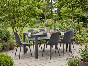 Étkezőszék OSAKA, műanyag, antracit színű