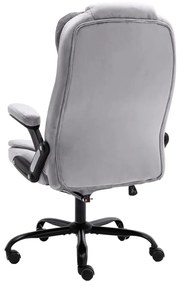 világosszürke bársony irodaszék