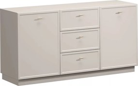 Lorini komód 150 cm fiókokkal - kasmír / arany T-bar fogantyúk