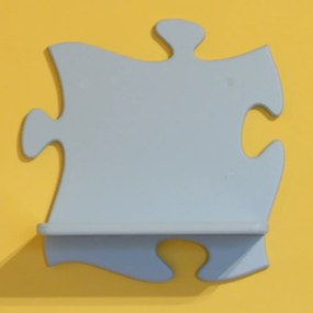Puzzle gyerek polc (pasztell kék)