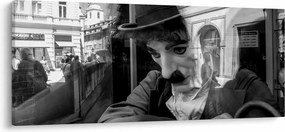 Kép - Charles Chaplin, Prágában (120x50 cm)