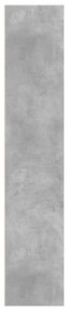 betonszürke szerelt fa könyvespolc 60 x 30 x 152 cm
