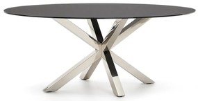 Étkezőasztal üveg asztallappal 100x200 cm Argo – Kave Home