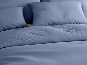Pamut ágyneműhuzat LUX kék szállodai zsebbel Ágyneműhuzat mérete: 70 x 90 cm | 140 x 200 cm