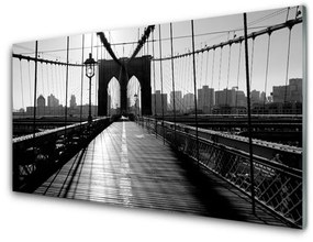 Fali üvegkép Bridge architektúra 120x60cm