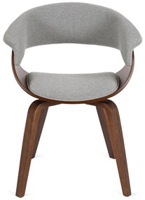 Elegáns Étkezőszék Szürke/Dió Színben. GARY 2
