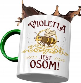 Zöld Bögre Violetta Barátnőknek Ajándék Nyomtatott Fotóval