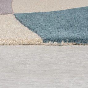 Kék-bézs gyapjú szőnyeg 230x160 cm Glow - Flair Rugs
